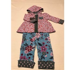 Matilda Jane-Hoodie & Ruffled leggings 6-12 month
